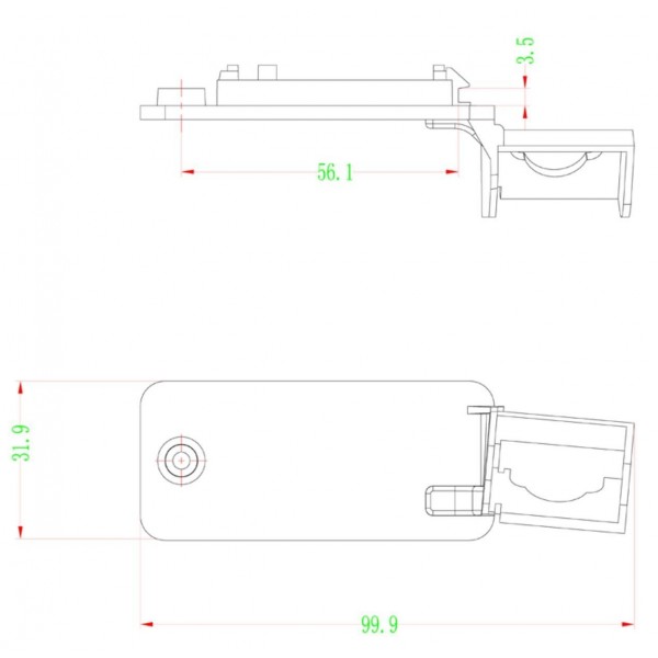 Rearview parking camera for Audi A3(8P), A4(B8), A6(C6), A8, Q7 TR3791