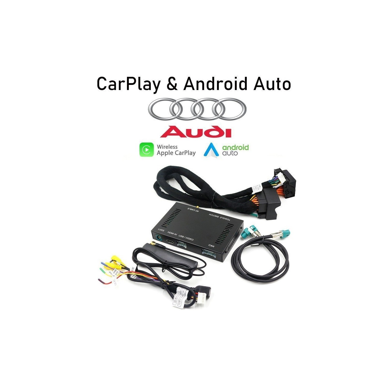 Interface Carplay & Android Auto AUDI WIRELESS TR3145