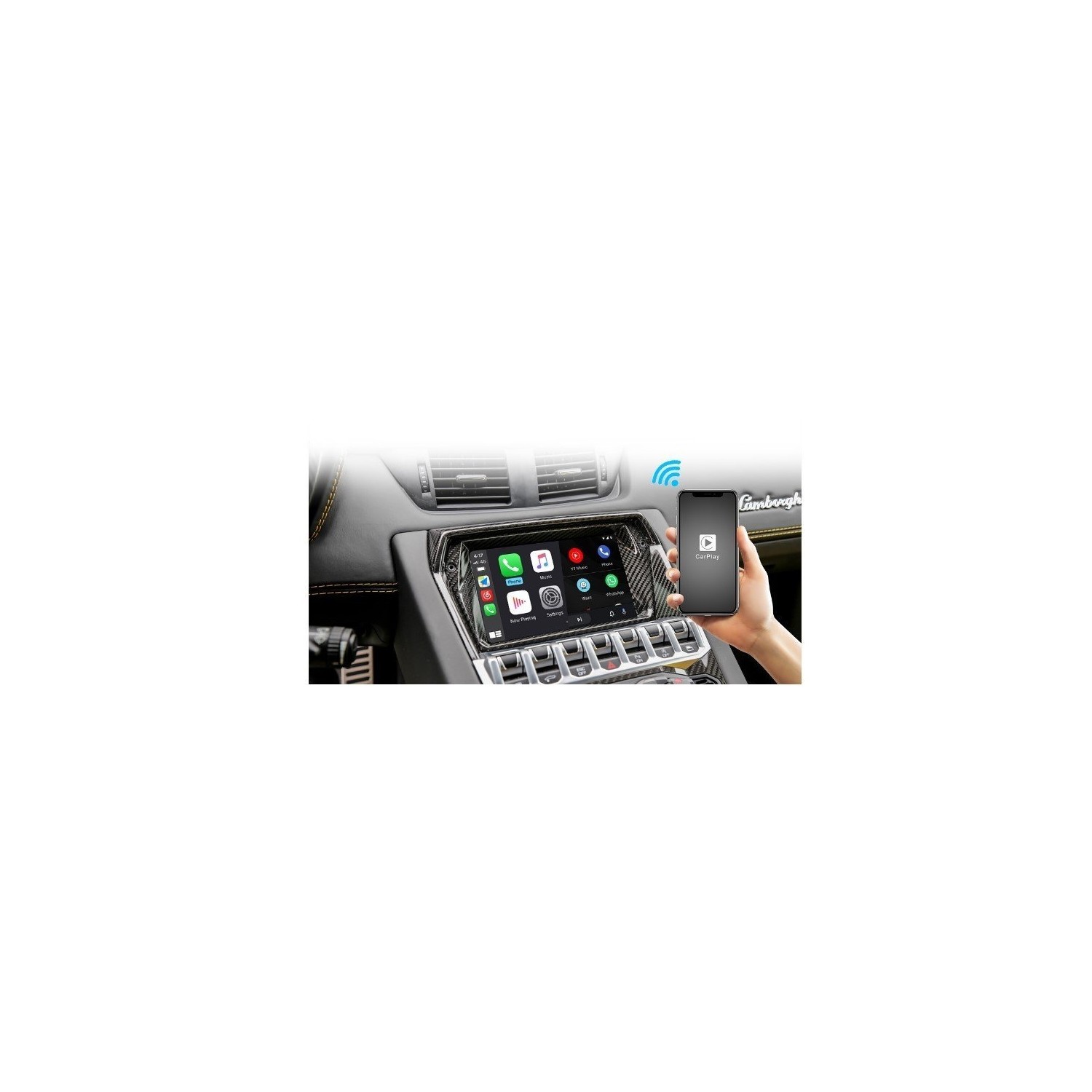 Interface Carplay & Android Auto Lamborghini WIRELESS TR3807