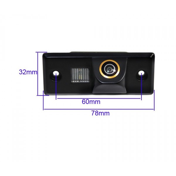 Rearview parking camera for Volkswagen Touareg, Passat, Tiguan TR3818