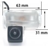 Rearview parking camera for Toyota Verso TR2425