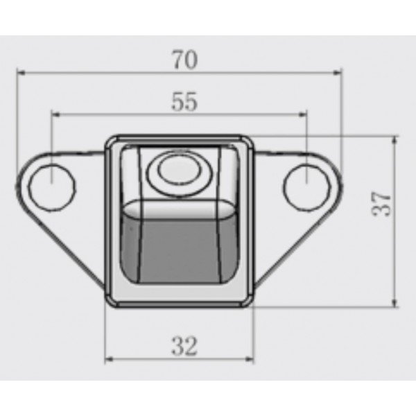 Rearview parking camera for Toyota Prius TR3825