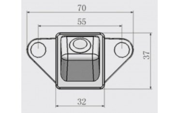 Rearview parking camera for Toyota Prius TR3825