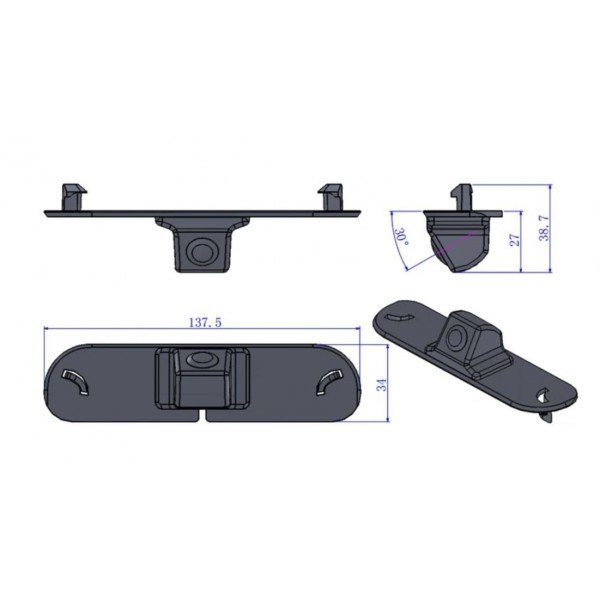 Rearview parking camera for Honda Civic 2009 – 2011 TR3858