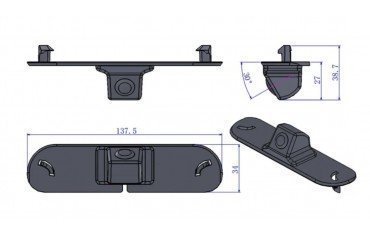 Rearview parking camera for Honda Civic 2009 – 2011 TR3858