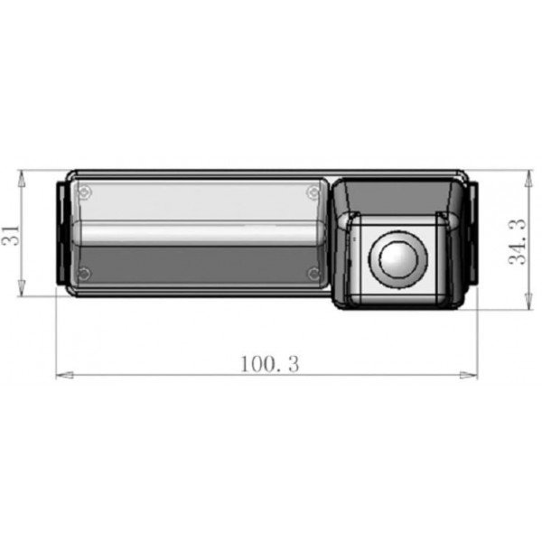 Cámara trasera aparcamiento Mitsubishi Montero 2008-2015 TR3868