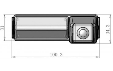 Rearview parking camera for Mitsubishi Montero 2008-2015 TR3868
