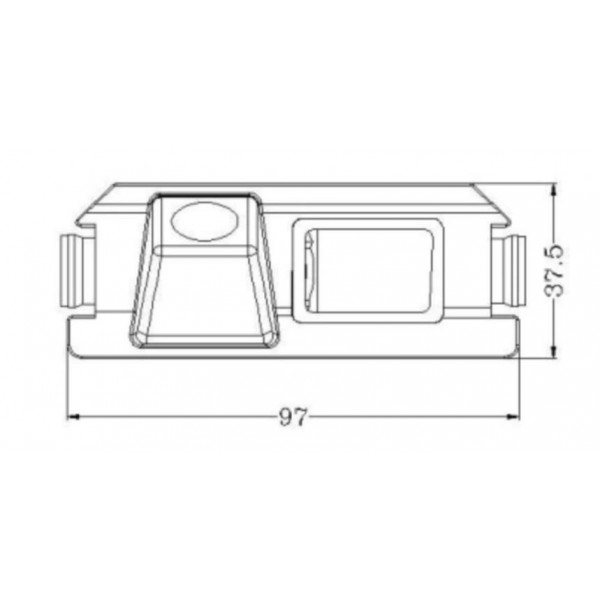 Rearview parking camera for Hyundai I30. REF: TR821