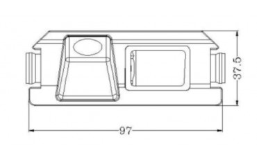 Rearview parking camera for Hyundai I30. REF: TR821