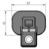 Rearview parking camera for Hyundai Accent, Kia Forte TR3878