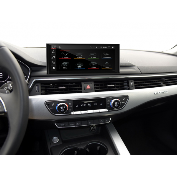 Pantalla 10.25" GPS AUDI A4 B9 ultra fina Android 12 4G LTE TR3641