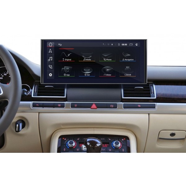 Pantalla ultra fina 12,3" GPS AUDI A8 D3 Android 12 4G LTE TR3902