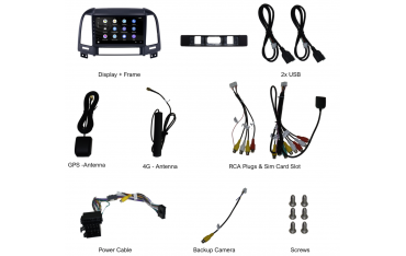 Head unit Hyundai Santa Fe with GPS Android 12 TR3919