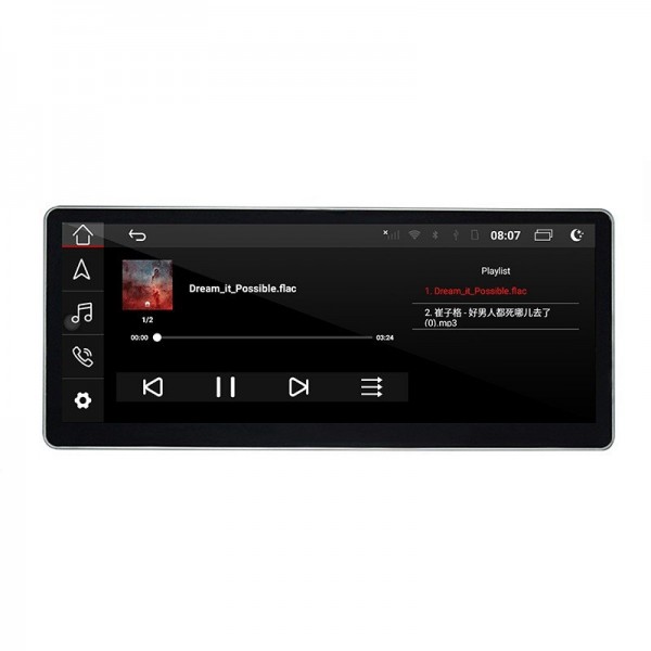 Pantalla ultra fina 12,3" GPS AUDI A1 8X Android 12 4G LTE TR3920