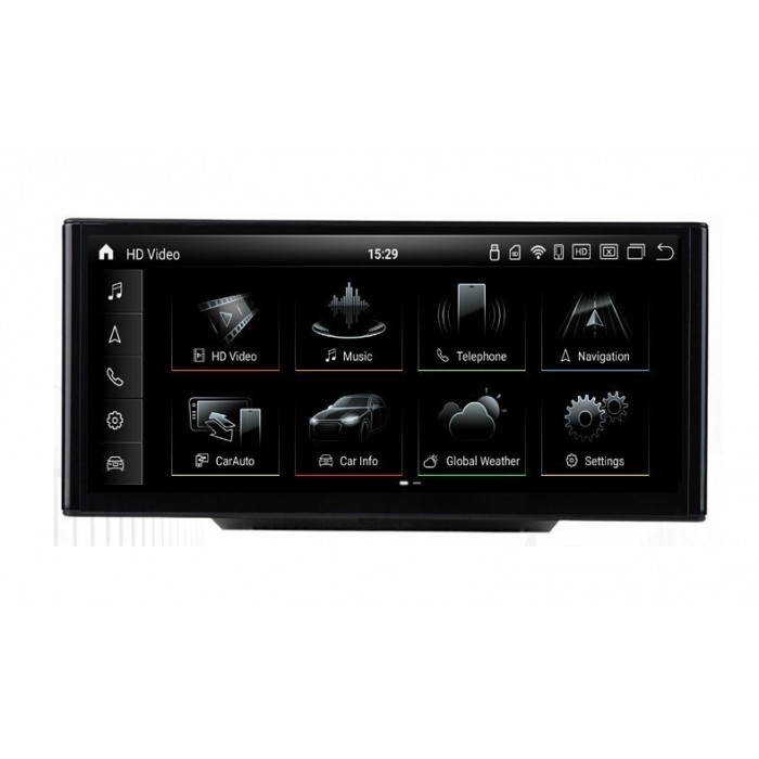 Pantalla ultra fina 12,3" GPS AUDI A1 8X Android 12 4G LTE TR3920