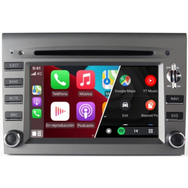 Radio navegador GPS Porsche 911 997, Boxster, Cayman 987 Android 10 TR3527