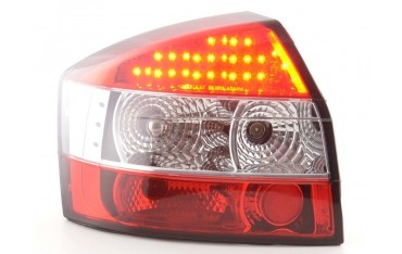 LED taillights set Audi A4 sedan type 8E 01 04 clear red