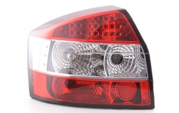 LED taillights set Audi A4 sedan type 8E 01 04 clear red