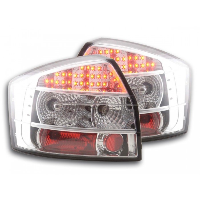 LED taillights set Audi A4 sedan type 8E 01 04 chrome