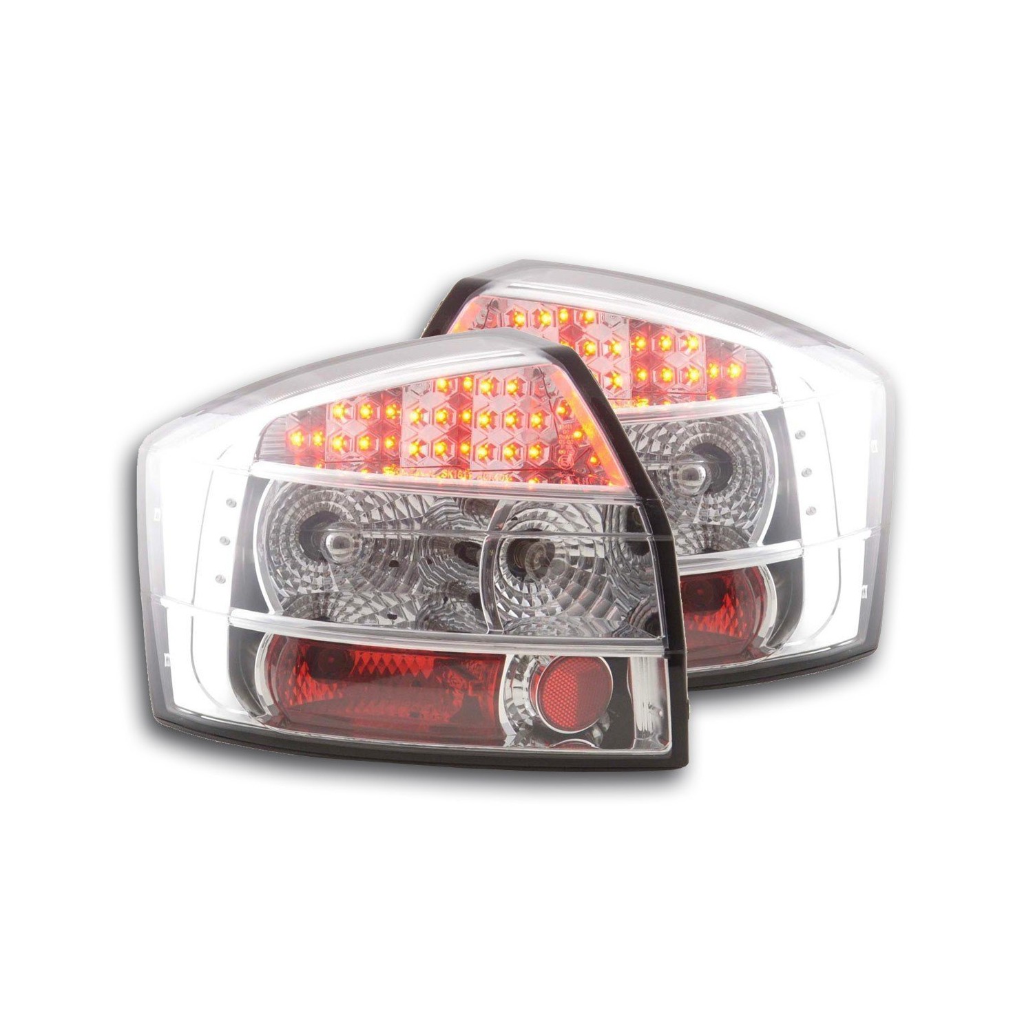 LED taillights set Audi A4 sedan type 8E 01 04 chrome