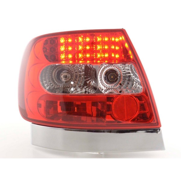LED taillights set Audi A4 sedan type B5 95 00 clear red S4 TDI