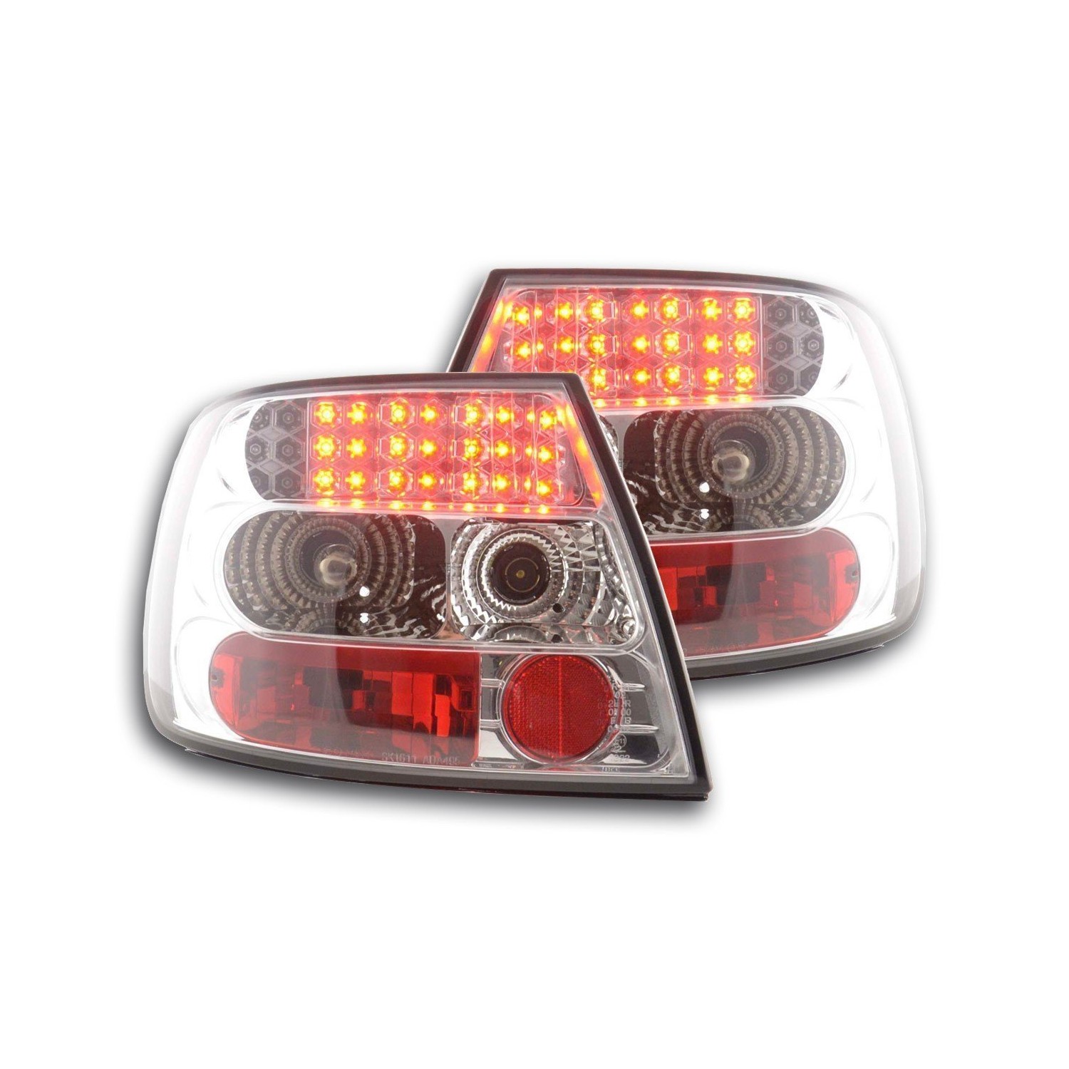 LED taillights set Audi A4 sedan type B5 95 00 chrome S4 TDI