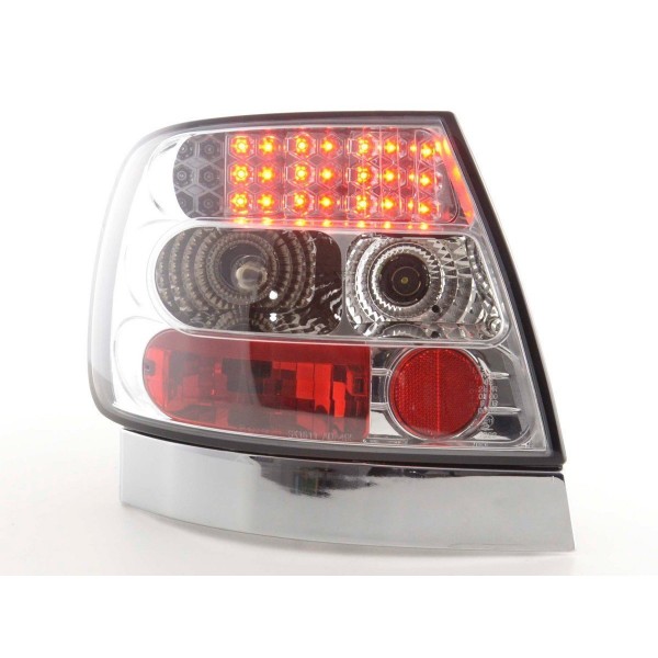 LED taillights set Audi A4 sedan type B5 95 00 chrome S4 TDI