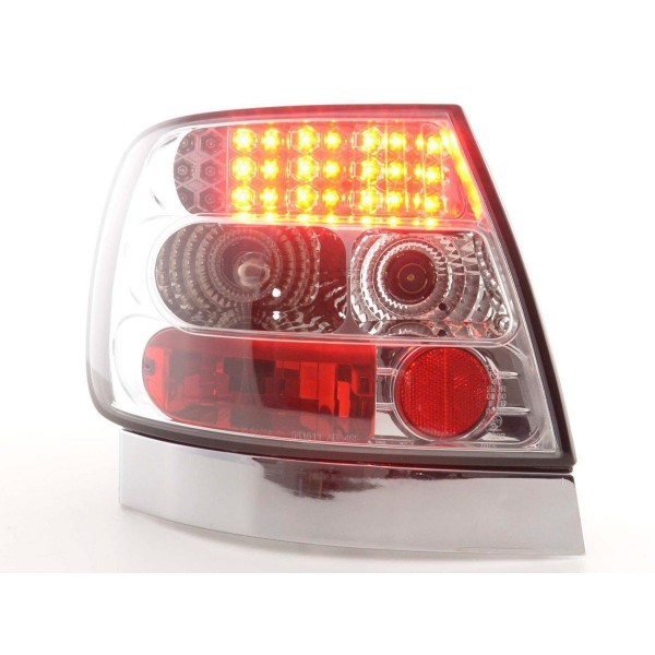LED taillights set Audi A4 sedan type B5 95 00 chrome S4 TDI
