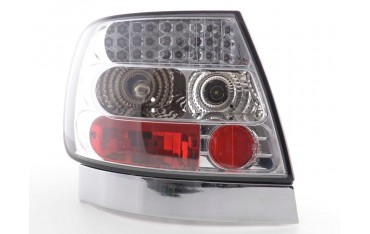 LED taillights set Audi A4 sedan type B5 95 00 chrome S4 TDI