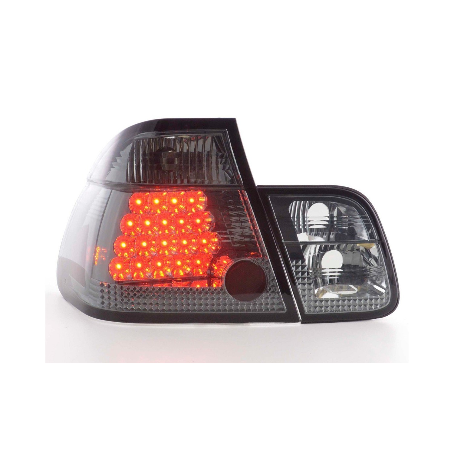LED taillights set BMW 3 series sedan type E46 01 05 black