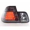 LED taillights set BMW 3 series sedan type E46 01 05 black