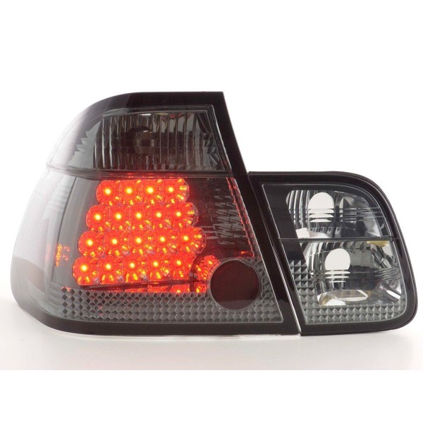 LED taillights set BMW 3 series sedan type E46 01 05 black