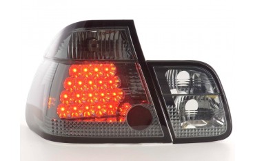 LED taillights set BMW 3 series sedan type E46 01 05 black