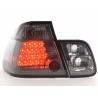 LED taillights set BMW 3 series sedan type E46 01 05 black