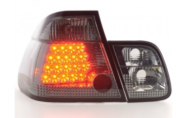 LED taillights set BMW 3 series sedan type E46 01 05 black