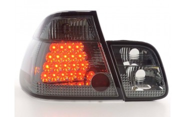 LED taillights set BMW 3 series sedan type E46 98 01 black
