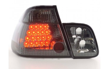 LED taillights set BMW 3 series sedan type E46 98 01 black