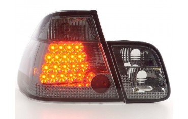 LED taillights set BMW 3 series sedan type E46 98 01 black