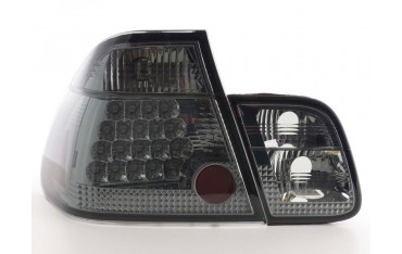 LED taillights set BMW 3 series sedan type E46 98 01 black