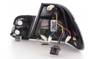 LED taillights set BMW 3 series sedan type E46 98 01 black