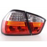 LED taillights set BMW 3 series sedan type E90 05 08 clear red