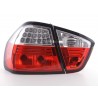 LED taillights set BMW 3 series sedan type E90 05 08 clear red