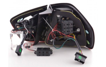 LED taillights set BMW 3 series sedan type E90 05 08 clear red