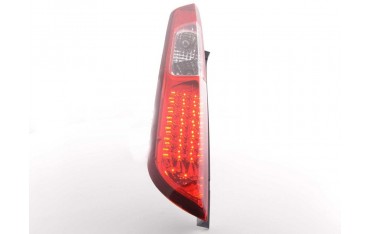 LED taillights set Ford Focus 2 5 door 04 07 clear red