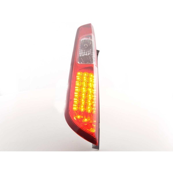LED taillights set Ford Focus 2 5 door 04 07 clear red