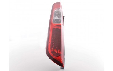 LED taillights set Ford Focus 2 5 door 04 07 clear red