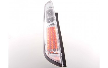 LED taillights set Ford Focus 2 5 door 04 07 chrome