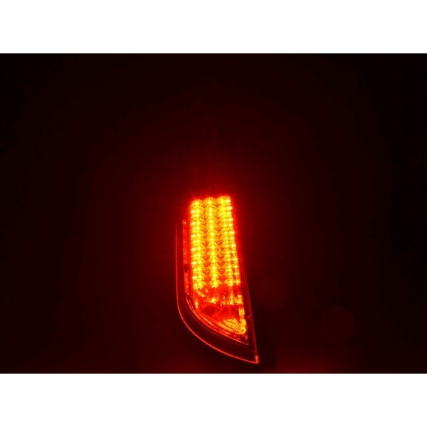 LED taillights set Ford Focus 2 5 door 04 07 chrome