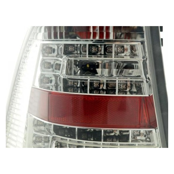 LED taillights set Mercedes M Class type W163 98 05 chrome