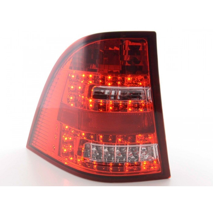 LED taillights set Mercedes M Class type W163 98 05 clear red